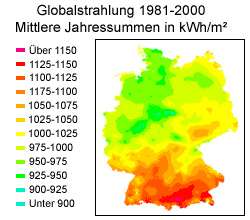 Ein Überblick über die Sonneneinstrahlung in Deutschland